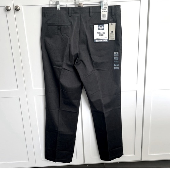 Dockers Khaki Lux Cotton Stretch Mens Classic Fit Pleated Pant Size 38 x 34 NWT - Picture 5 of 6